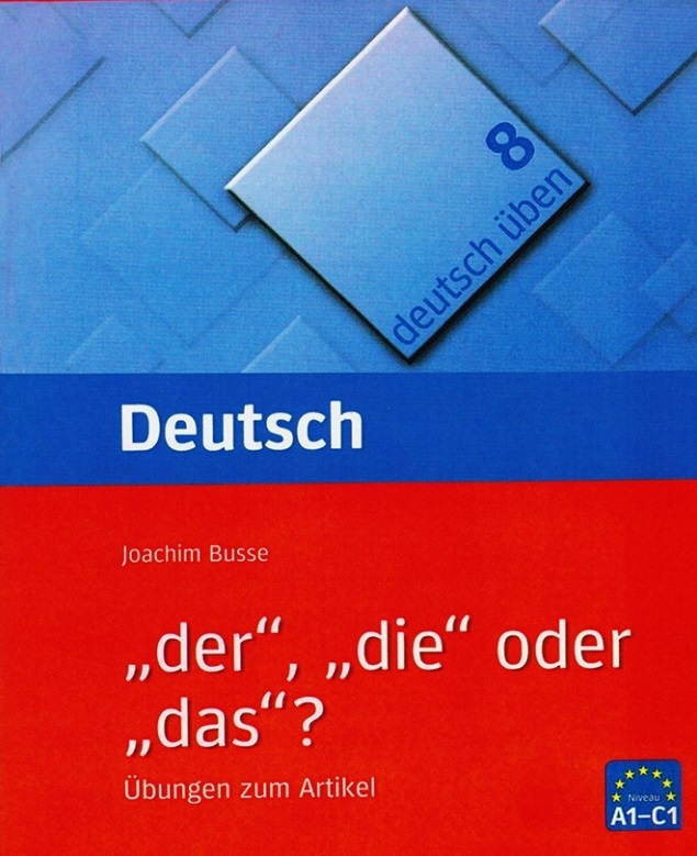 کتاب آلمانی der die oder das Deutsch Uben 8 A1-C1 übungen zum Artikel